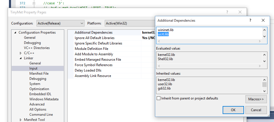 fixing unresolved external symbol links